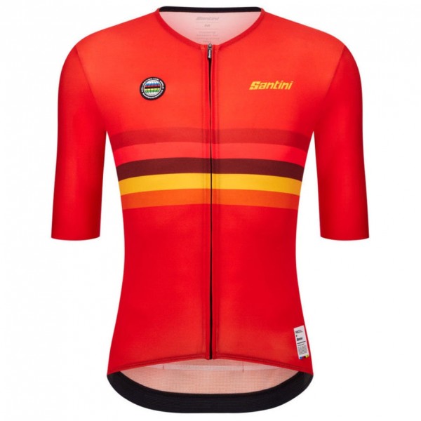 Bekleidung Herren Santini UCI Weltmeister 2025 trikot-Spanien