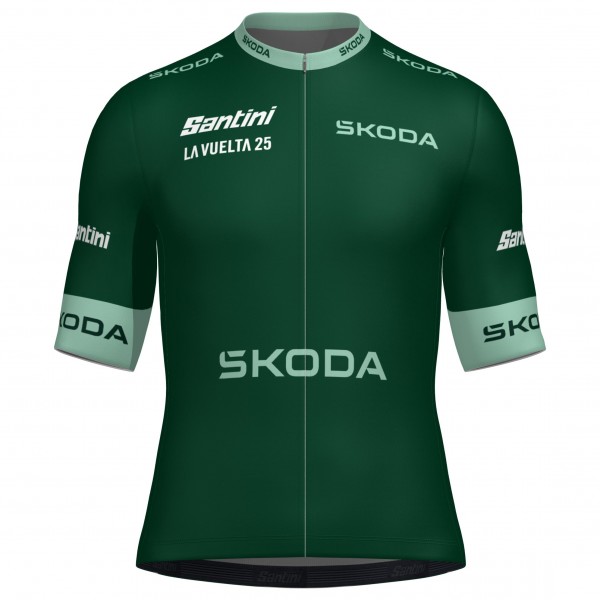 Bekleidung Herren Santini Vuelta Espana 2025 grun trikot