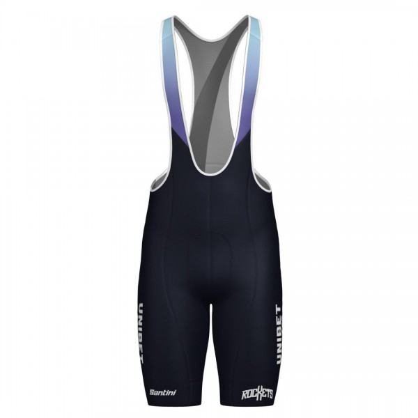 Bekleidung Herren Team Unibet Rockets 2025 Santini tragerhose-Blau