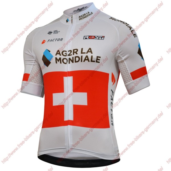 Radsport Team Ag2r La Mondiale 2018 Swiss Champion Trikot