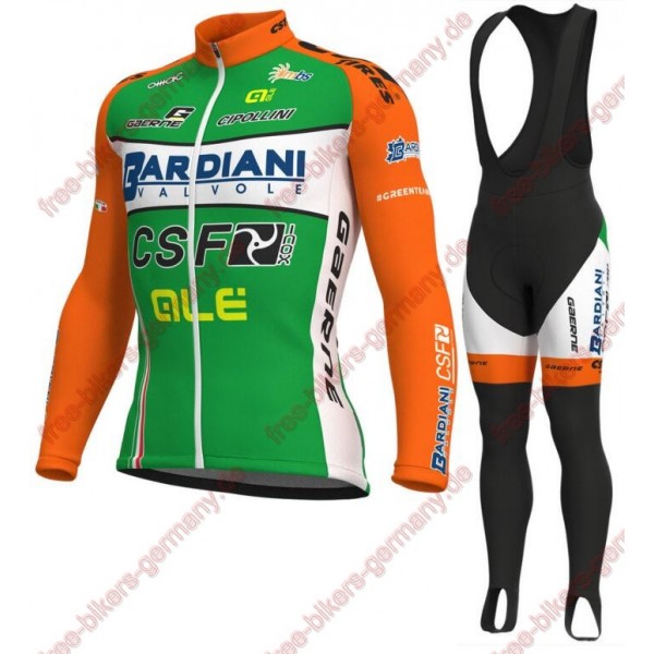 Radsport Bardiani Csf 2018 Pro Fahrradbekleidung Trikot Langarm+Lang Tr