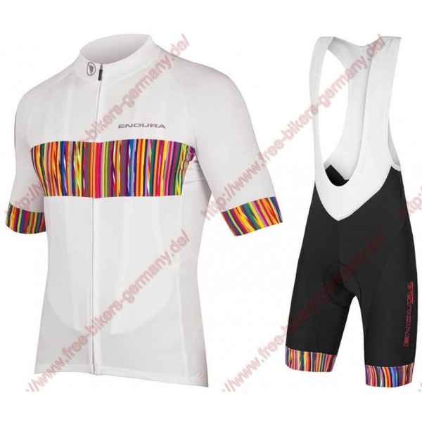 Radsport ENDURA Graphics Pinstripe Radbekleidung Satz Trikot Kurzarm+Trägerh