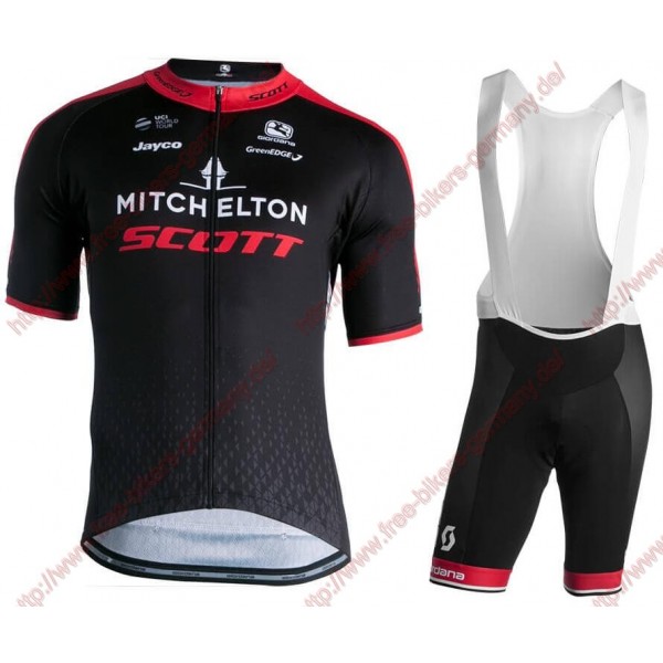 Profiteams MITCHELTON- SCOTT La Vuelta Winner 2018 Radbekleidung Satz Trikot Kurzarm+Trägerhosen Se