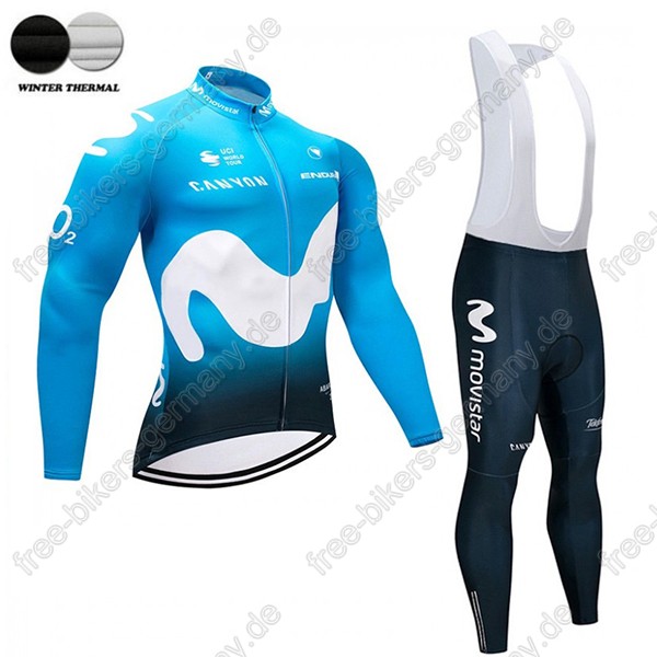 Movistar Team Wiinter Trikot Langarm+Lange Trägerho