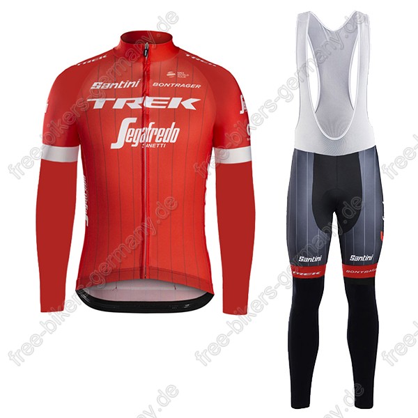 Profiteam 2018 TREK SEGAFREDO Pro rot Fahrradbekleidung Trikot Langarm+Lang Tr