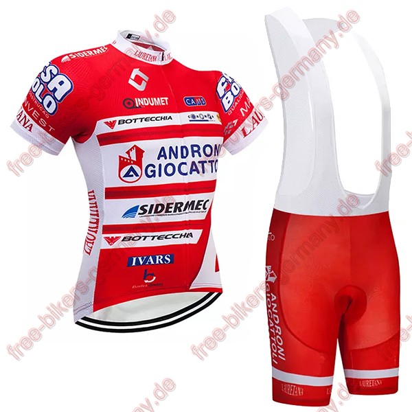 Profiteam 2018 androni giocattoli Radbekleidung Satz Trikot Kurzarm+Trägerh