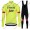 Profiteam 2018 Trek Segafredo fluo gelb Fahrradbekleidung Trikot Langarm+Lang Tr
