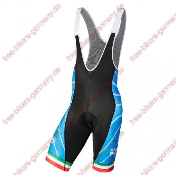 Profiteam 2018 Bianchi Milano Tiera Blau Weiß Trägerhosen Set