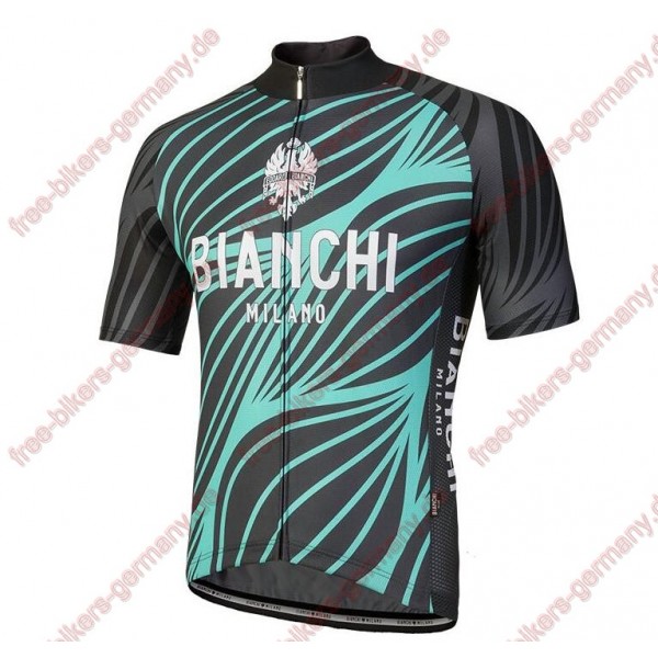 Profiteam 2018 Bianchi Milano Caina Blau Trikot Kurzarm