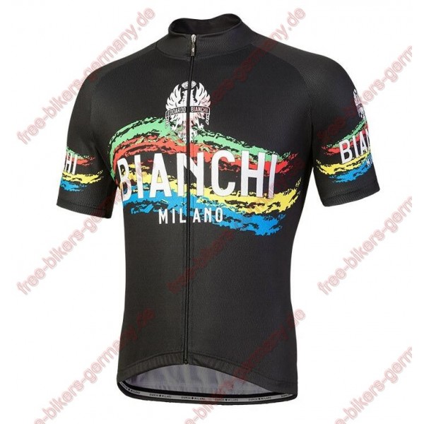 Profiteam 2018 Bianchi Milano Misegna schwarz Trikot Kurzarm