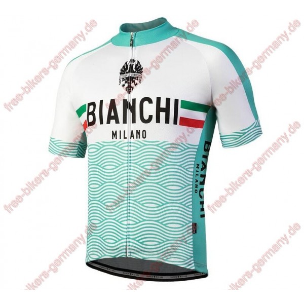 Profiteam 2018 Bianchi Milano Attone Weiß Trikot Kurzarm