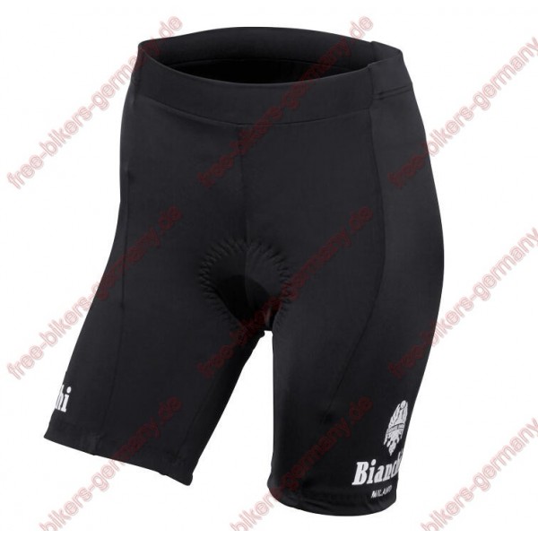 Profiteam 2018 Bianchi Milano schwarz Damen Radhose Kurz 2018