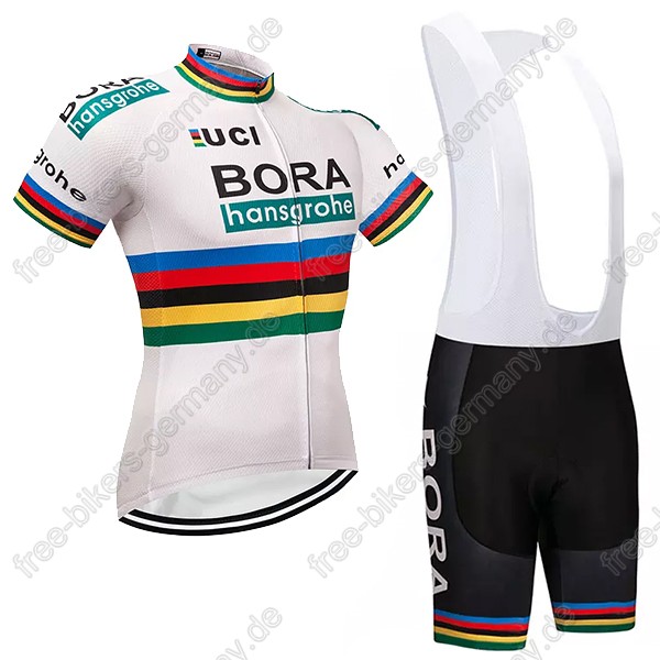 Bora Hansgrohe UCI Radbekleidung Satz Trikot Kurzarm+Trägerhosen 