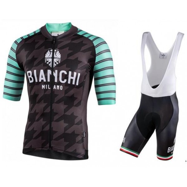 Fahrradbekleidung Radsport 2020 BIANCHI MILANO Flumini Trikot Kurzarm Outlet+Pelau Trägerh