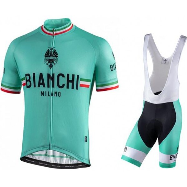 Fahrradbekleidung Radsport 2020 BIANCHI MILANO Isalle Trikot Kurzarm Outlet+Pelau Trägerhosen 