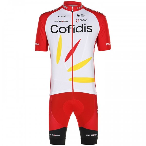 Fahrradbekleidung Radsport 2020 COFIDIS SOLUTIONS CREDITS Radbekleidung Satz Trikot Kurzarm+Fahrradhose Se
