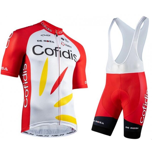Fahrradbekleidung Radsport 2020 COFIDIS SOLUTIONS CREDITS Radbekleidung Satz Trikot Kurzarm+Trägerhosen Se