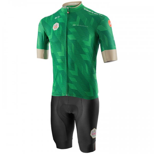 Fahrradbekleidung Radsport 2020 UAE Tour Radbekleidung Satz Trikot Kurzarm+Fahrradhose Set Out