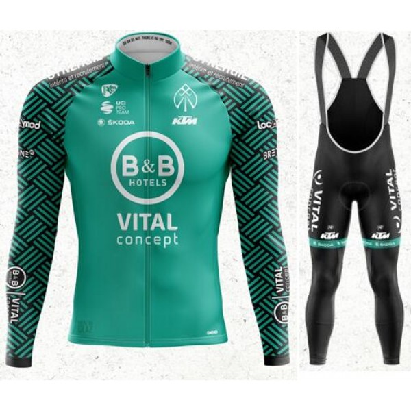 Fahrradbekleidung Radsport 2020 VITAL CONCEPT Trikot Langarm+ Trägerh