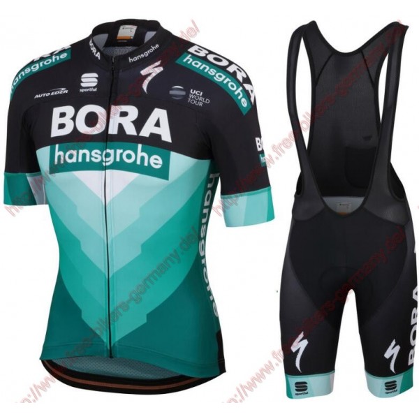 Profiteams Bora Hansgrohe 2019 Team Radbekleidung Satz Trikot Kurzarm+Trägerhosen Se
