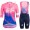 Profiteams EF Education First PRO TEAM AERO 2019 Damen Radbekleidung Satz Trikot Kurzarm+Trägerhosen Se