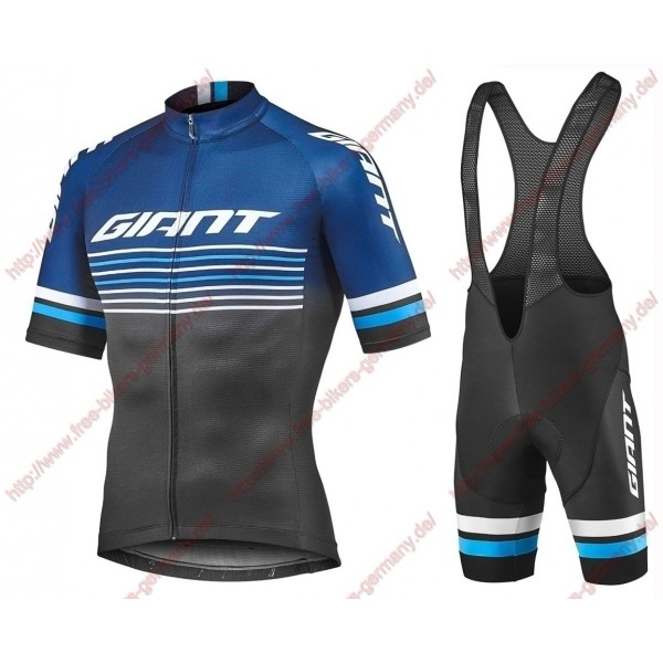 Profiteams 2019 Giant Race Day black Radbekleidung Satz Trikot Kurzarm+Trägerhosen Se