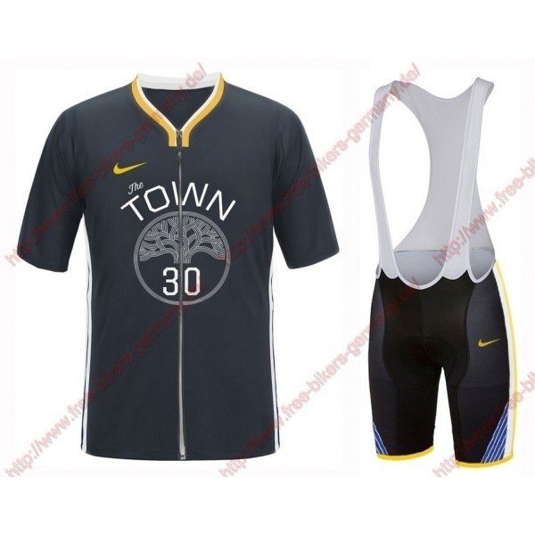 Profiteams Golden State Warriors Stephen Curry 2019 Radbekleidung Satz Trikot Kurzarm+Trägerhosen Se