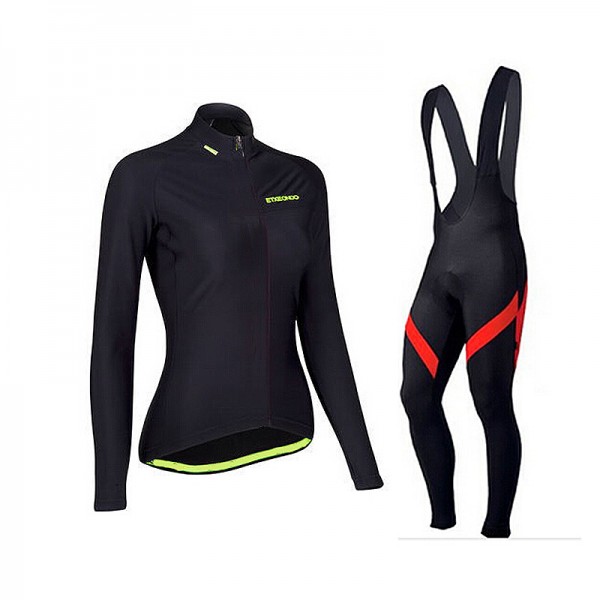 2015 Etxeondo Konbi Damen Fahrradbekleidung Radtrikot Satz Langarm und Lange Trägerhose