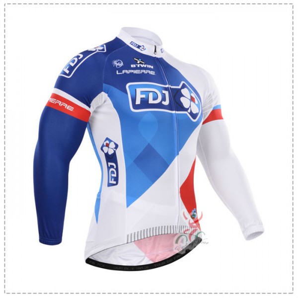 2015 FDJ Fahrradtrikot Langarm