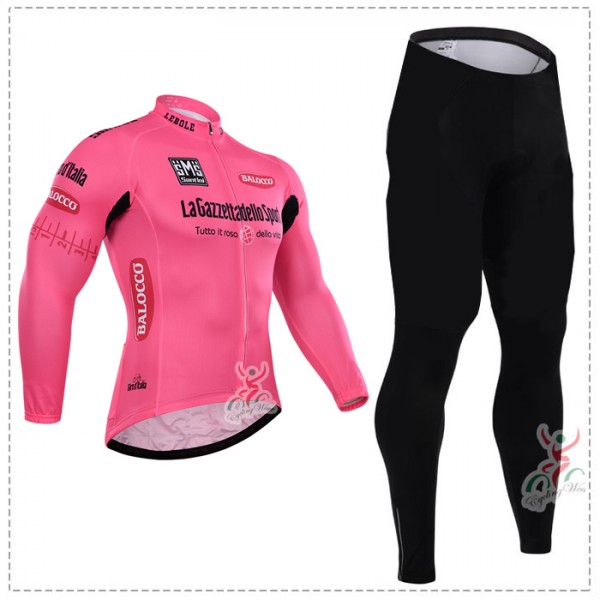 2015 Giro d'Italia Fahrradbekleidung Radtrikot Satz Langarm und Lange Fahrradhose