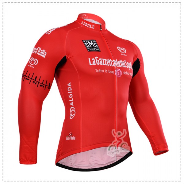 2015 Giro d'Italia Fahrradtrikot Langarm Rouge