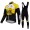 2015 Lotto Jumbo Fahrradbekleidung Radtrikot Satz Langarm und Lange Trägerhose