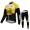 2015 Lotto Jumbo Fahrradbekleidung Radtrikot Satz Langarm und Lange Fahrradhose
