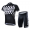 2015 Nalini Racing-Drapeau Schwarz Radbekleidung Radtrikot Kurzarm und Fahrradhosen Kurz
