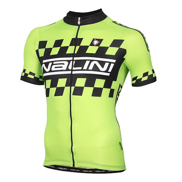 2015 Nalini Racing-Drapeau Grün Radtrikot Kurzarm