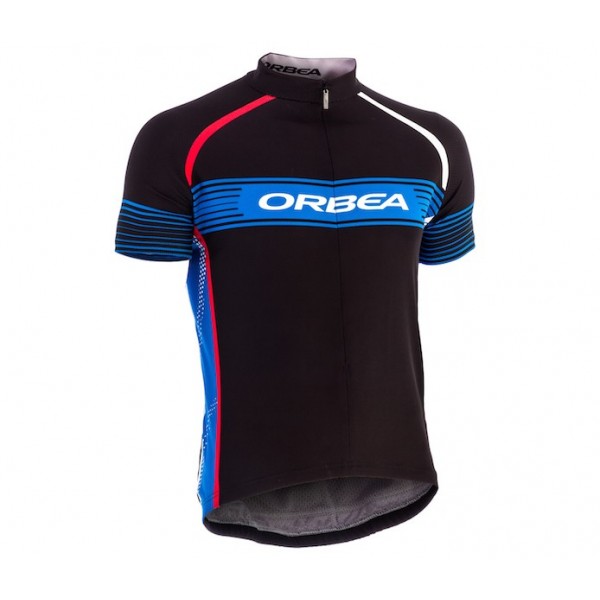 2015 Orbea Schwarz-Blau Radtrikot Kurzarm