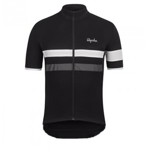 2015 Rapha Schwarz Radtrikot Kurzarm
