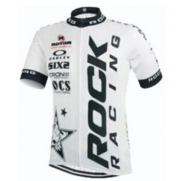2015 Rock Racing Weiß Radtrikot Kurzarm