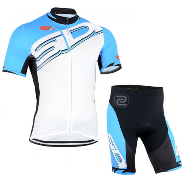 2015 SIDI Radbekleidung Radtrikot Kurzarm und Fahrradhosen Kurz blau