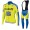 2015 Saxo Bank Tinkoff Fahrradbekleidung Radtrikot Satz Langarm und Lange Trägerhose