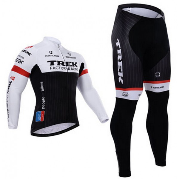 2015 Trek Fahrradbekleidung Radtrikot Satz Langarm und Lange Fahrradhose