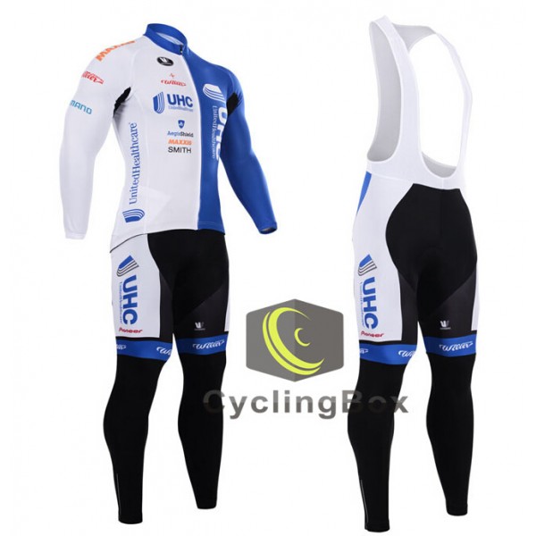 2015 UHC Fahrradbekleidung Radtrikot Satz Langarm und Lange Trägerhose