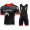 WILIER 2015 schwarz Fahrradbekleidung Satz Fahrradtrikot Kurzarm Trikot und Kurz Trägerhose schwarz