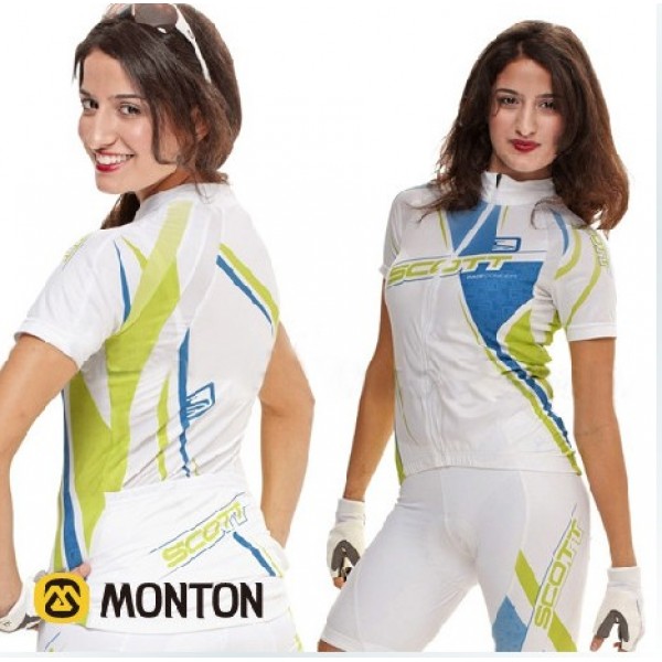 2010 Damen scott Radbekleidung Radtrikot Kurzarm und Fahrradhosen Kurz