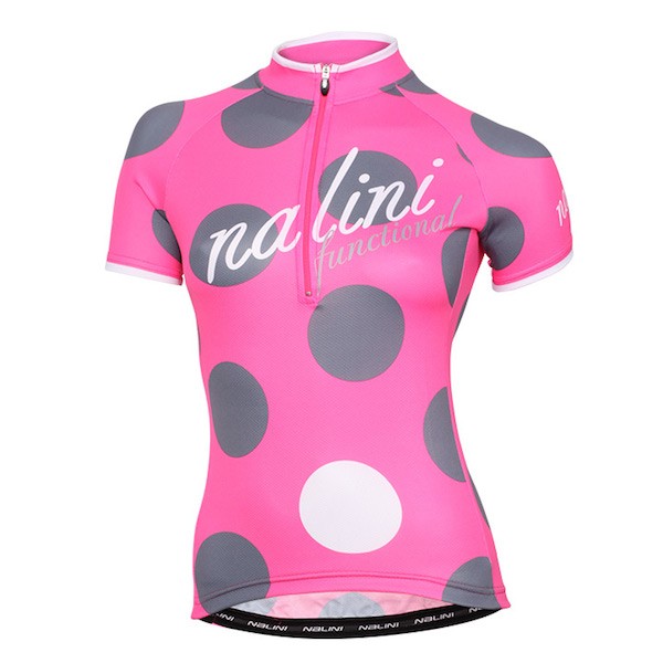 2015 Nalini Siele Rose-Grau Damen Radtrikot Kurzarm