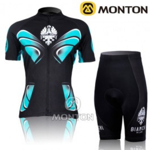 2011 Bianchi Butterfly Damen Radbekleidung Radtrikot Kurzarm und Fahrradhosen Kurz