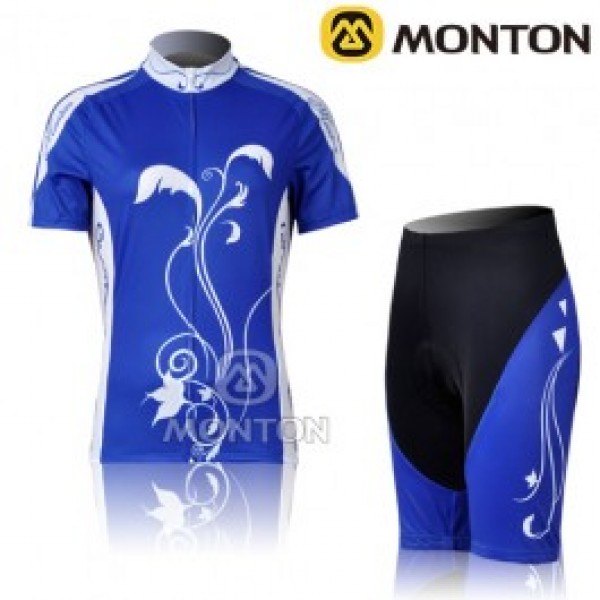 2011 Monton Pattern Damen Radbekleidung Radtrikot Kurzarm und Fahrradhosen Kurz