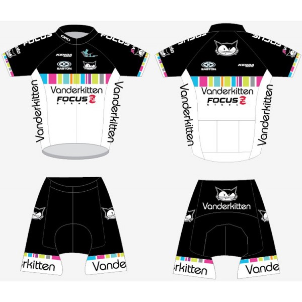 2012 Damen vanderkitten Radbekleidung Radtrikot Kurzarm und Fahrradhosen Kurz