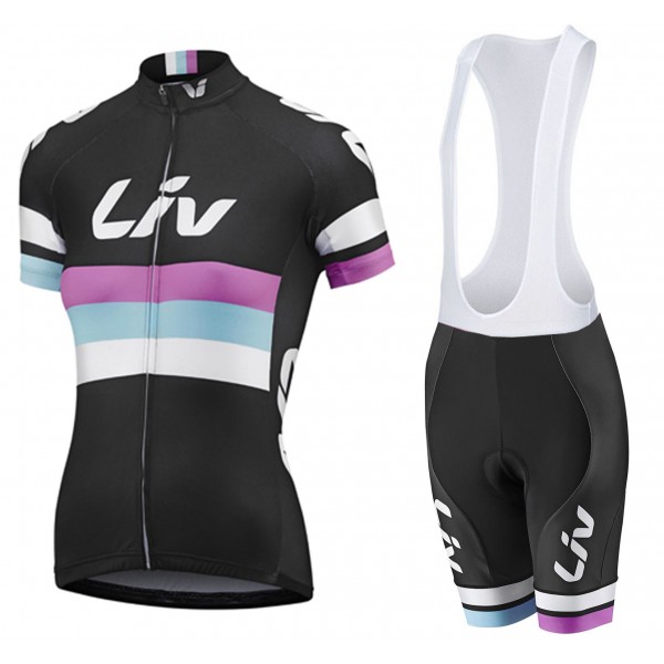 2015 Damen LIV Fahrradbekleidung Satz Fahrradtrikot Kurzarm Trikot und Kurz Trägerhose