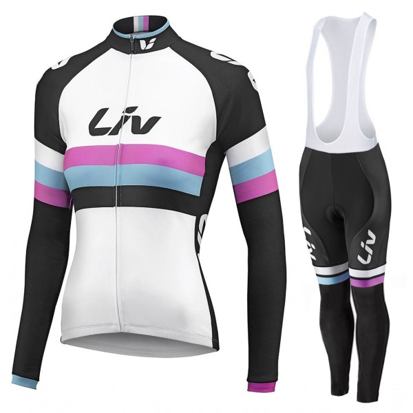 2015 Damen LIV Fahrradbekleidung Radtrikot Satz Langarm und Lange Fahrradhose